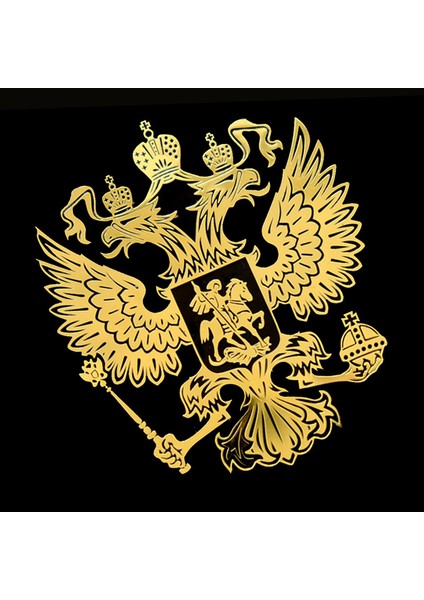 Büyük 9.2x8.4cm Rusya Federasyonu Ulusal Amblemi Rusya Armaları Nişanlı Kartal Metal Sticker Çıkartma Laptop Not Defteri Telefon Sticker'ı (Yurt Dışından) fiyatları