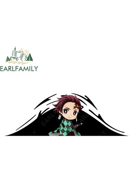 YT-170925-13CM Nezuko Demon Slayer Araba Sticker 13CM x 4.4cm Surf Tahtası Motosiklet Çıkartması Kamper Grafiti Pencere Aksesuarları (Yurt Dışından)