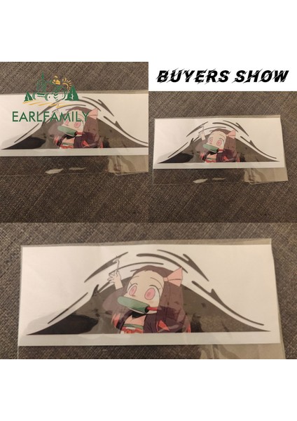 YT-170925-13CM Nezuko Demon Slayer Araba Sticker 13CM x 4.4cm Surf Tahtası Motosiklet Çıkartması Kamper Grafiti Pencere Aksesuarları (Yurt Dışından) indirimleri