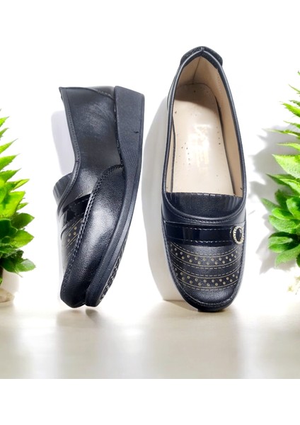 Kadın Düğmeli Baskılı Kaydırmaz Taban Ev ve Dışarı Babeti fiyatları