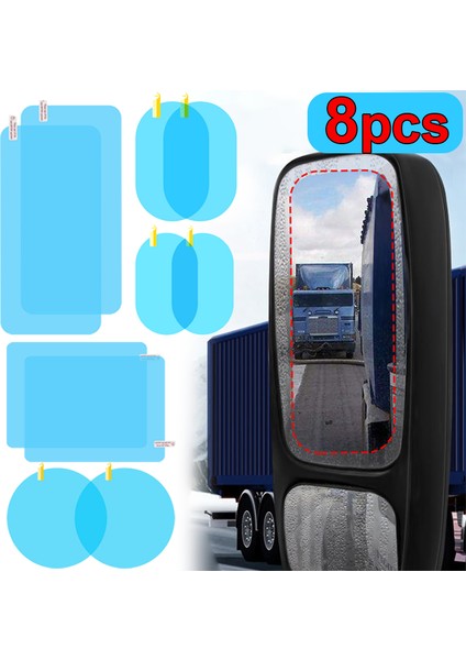 80MM Araba Kamyon Arka Görüş Aynası Yağmur Geçirmez Filmi Su Geçirmez Anti-Sis Ayna Sticker Elektrikli Araba Ön Cam Filmi Otomatik Temiz Etiket (Yurt Dışından)