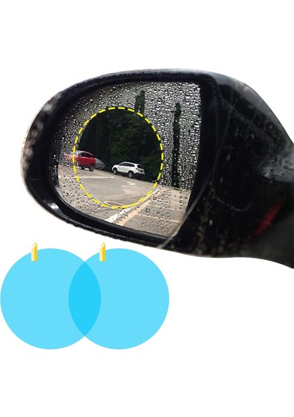2 Adet 80MMX80MM Yağmurluk Film Etiketler Arka Görüş Aynası Sis Önleyici Su Geçirmez Temiz Filmler Yağmurlu Otomobil Güvenli Sürüş Koruyucu Sticker (Yurt Dışından) fırsatları