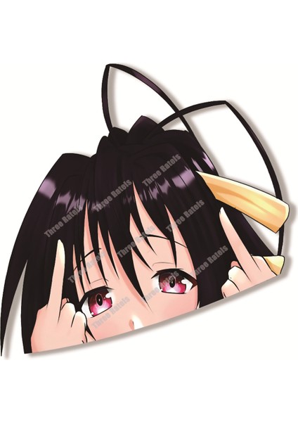 1 Adet Tarzı 40 cm (15.75 Inç) Darling In The Franxx Zero Two Peeker Büyük Kafa Anime Vinil Jdm Pencere Bagaj Laptop Duvar Sticker Komik Waifu Karikatür Araba Sticker (Yurt Dışından)