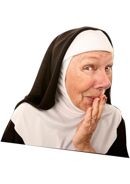Rahibe Hakkı 3D Araba Cam Sticker Komik Ünlü Araba Arka Cam Sticker Universal Kraliçe Elizabeth Papa Francis Ruth Bader Ginsburg Çıkartmaları (Yurt Dışından)