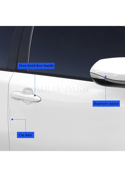 Not Diğer Stil 4ps Kapı Kase Araba Kapı Sticker Çizilmelere Dayanıklı Kılıf Otomatik Kolu Koruma Filmi Dış Aksesuar Araba Dekor Araba Sticker (Yurt Dışından)