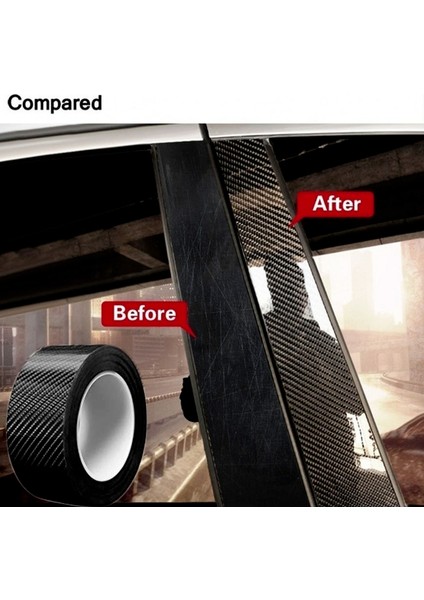 3m Uzunluk Genişlik Uzunluk Karbon Fiber Sticker Bantlar Araç Anti Çarpışma Koruyucu Şerit Wrap Otomatik Tampon Kapı Eşik Koruma Filmi (Yurt Dışından) fiyatları