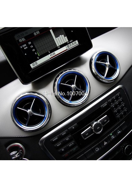 Mavi Mercedes Benz Gla Cla A B Sınıfı Aksesuarları Için Klima Çıkışı Süsleme Halka Kapak Sticker - Türkçe (Yurt Dışından)