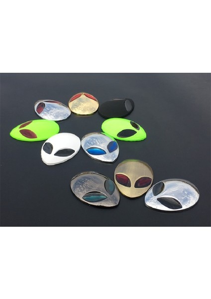 B 3D Araba Sticker Metal Alienware Yabancı Yan Standart Modifiye Yabancı Amblem Motosiklet Araba Gövde Stil Araba Kafa Kapağı Sticker (Yurt Dışından) modelleri