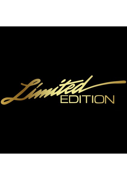 Krom Altın Araba Sticker 3D 16CM*3.8CM Sınırlı Sayı Yaratıcı Vinil Sticker Araba Sticker ve Etiketler Pencere Sticker Araba Stil Decal (Yurt Dışından)