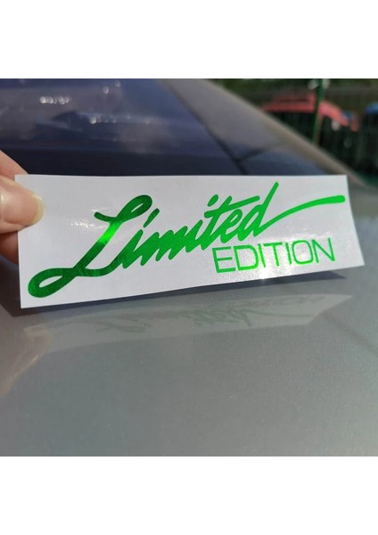 Krom Altın Araba Sticker 3D 16CM*3.8CM Sınırlı Sayı Yaratıcı Vinil Sticker Araba Sticker ve Etiketler Pencere Sticker Araba Stil Decal (Yurt Dışından) modelleri