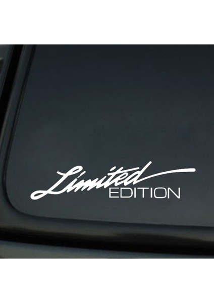 Beyaz 16*3.8cm Araba Sticker Sınırlı Sayıda Yaratıcı Vinil Araba Pencere Sticker Araba Stil Çıkartması Siyah Beyaz (Yurt Dışından)