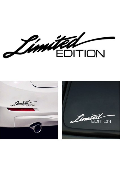 Beyaz 16*3.8cm Araba Sticker Sınırlı Sayıda Yaratıcı Vinil Araba Pencere Sticker Araba Stil Çıkartması Siyah Beyaz (Yurt Dışından) fiyatları