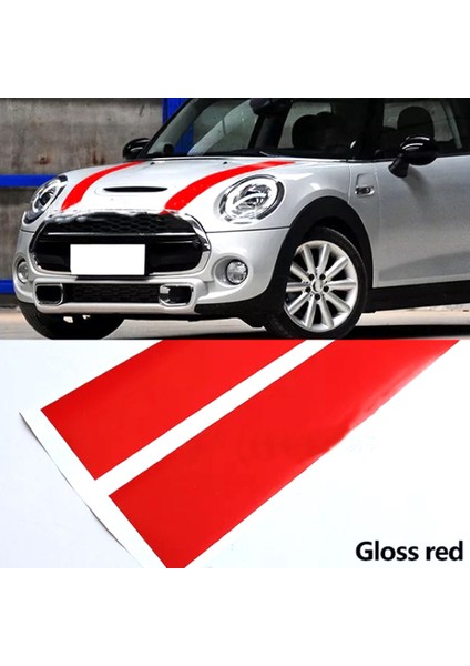 Sarı 2 Adet Siyah Beyaz Kırmızı Vinil Araba Kaput Şerit Kapak Sticker Kaplama Etiketi Bmw Mını Cooper R50 R53 R56 R55 Için Uyumlu (Yurt Dışından) fırsatları