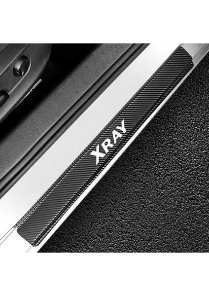 Samara Lada Granta Kalına Largus Nıva Samara Vaz Vesta Xray Araba Kapı Eşiği Plakası Koruyucu Sticker Karbon Fiber Çıkartmalar Stil (Yurt Dışından) fırsatları