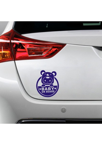 Renkli 13CM*15CM Bebek Arabada Sticker Moda Bebek Araba Vinil Çıkartmaları Motosiklet Araba Sticker Araç-Stil Siyahgümüş Renkli (Yurt Dışından) indirimleri