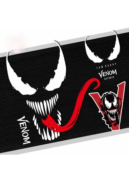 30CM Kişilik Venom Otomobil Moda Araba Sticker Etiket Vinil Yansıtıcı Özel Siyah Beyaz Gövde Pencere Tuning Araba Stil Uygula - Araba Için (Yurt Dışından) fiyatları