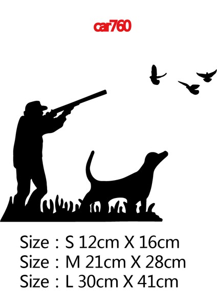 1-Siyah Stil 30CM Avcı Araba Çıkartmaları Avcılık Macera Stickerı Otomobil Kapı Motor Kapağı Pencere Süsleme Sarma Kk Vinil (Yurt Dışından)