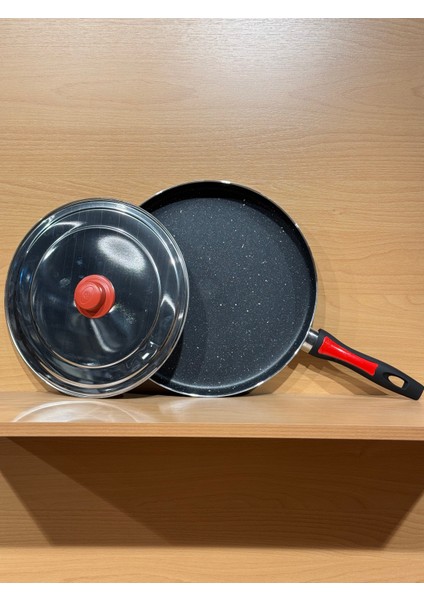 Çok Amaçlı Granit Metal Kapaklı Tava 32 cm