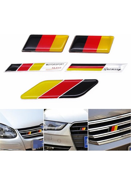A Alman Bayrak Amblem Rozeti Almanca Ön Süs Araba Stickeri Universal Araba Çıkartması-Benz Vw Audi Golf Için (Yurt Dışından) fırsatları
