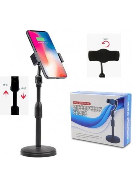 Masa Üstü Telefon Tutucu Ayarlanabilir Şarj Standı Telefon Tutacağı Telefon Tutacak Stant