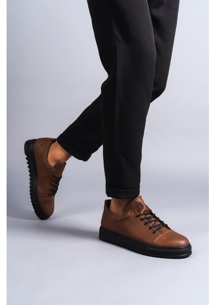 SLW152 Cool Bağcıklı Cilt Erkek Günlük Spor Klasik Ayakkabı St Taba fiyatları