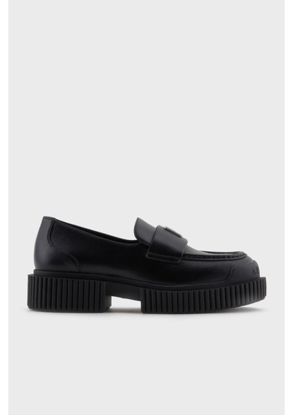 Logolu Loafer Ayakkabı Bayan Ayakkabı XDA006 XV874 00002