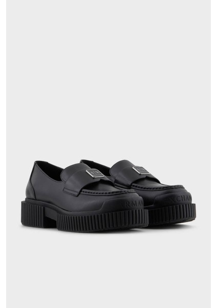 Logolu Loafer Ayakkabı Bayan Ayakkabı XDA006 XV874 00002