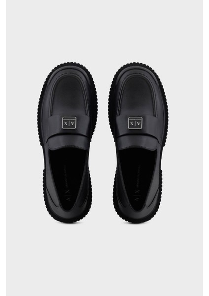 Logolu Loafer Ayakkabı Bayan Ayakkabı XDA006 XV874 00002