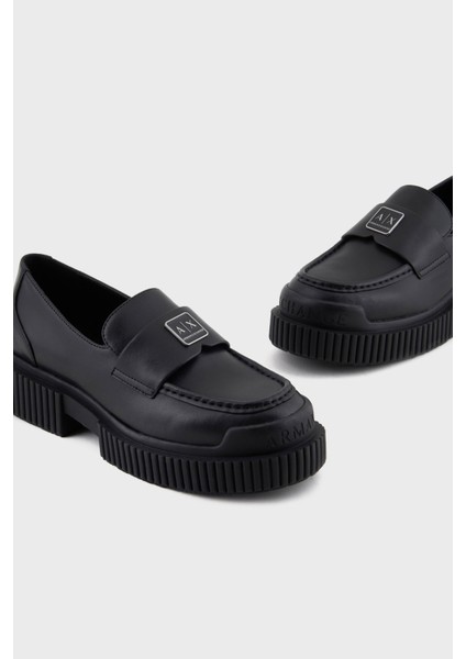 Logolu Loafer Ayakkabı Bayan Ayakkabı XDA006 XV874 00002