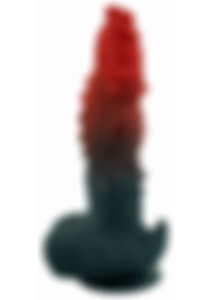 Kırmızı Siyah Canavar Dildo Model 1