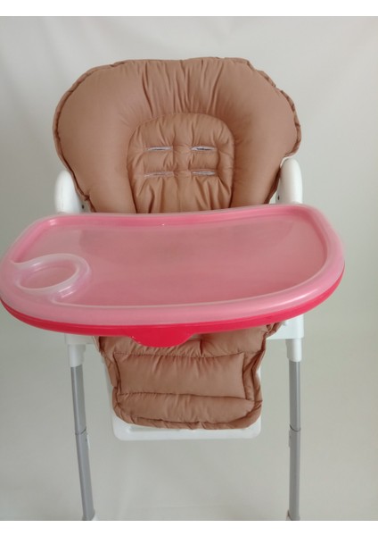 Çift Taraflı % 100 Pamuk Mama Sandalyesi Minderi (Kemer Geçme Yerleri Vardır)