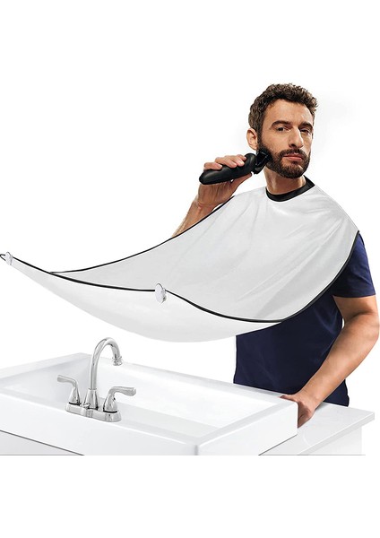 Beyaz Stil Sakal Yakalama Önlüğü Sakal Tıraşı Için Erkekler Için Sakal Önlüğü Grooming Bezi Vantuzlu Sakal Önlüğü (Yurt Dışından) fiyatları