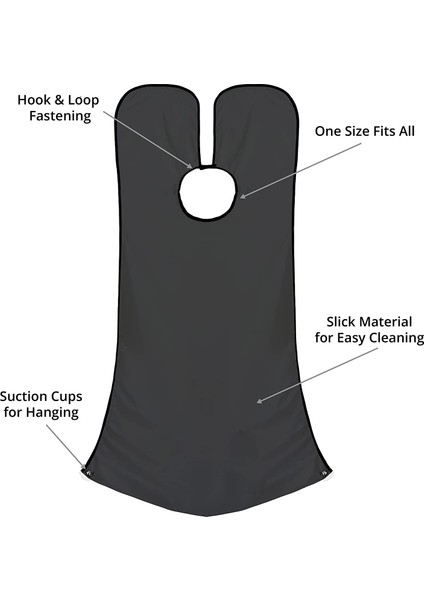 Beyaz Stil Sakal Yakalama Önlüğü Sakal Tıraşı Için Erkekler Için Sakal Önlüğü Grooming Bezi Vantuzlu Sakal Önlüğü (Yurt Dışından) fırsatları