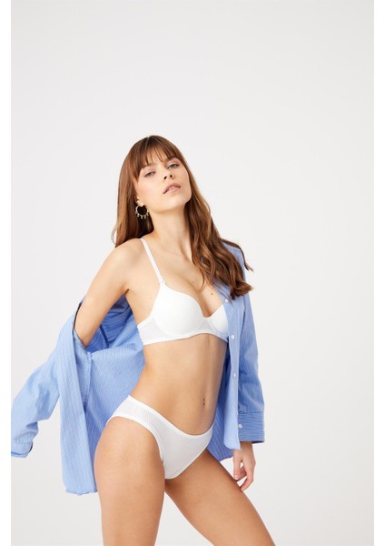 Aria Desenli Destekli Ekru Sütyen Takımı (625) fiyatları