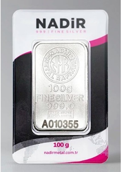 Uluslararası Sertifikalı 200 gr Külçe Gümüş 999 Ayar