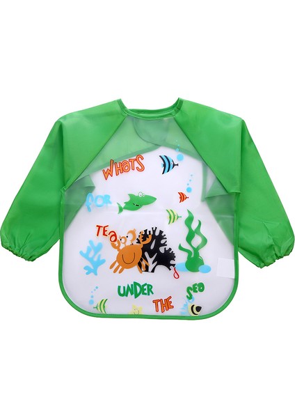 Mavi Araba Tarzı 1 Adet Çizgi Film Su Geçirmez Eva Uzun Kollu Önlük Çocuk Önlük Tam Kol Ding Fırça Önlük (Yurt Dışından) fırsatları