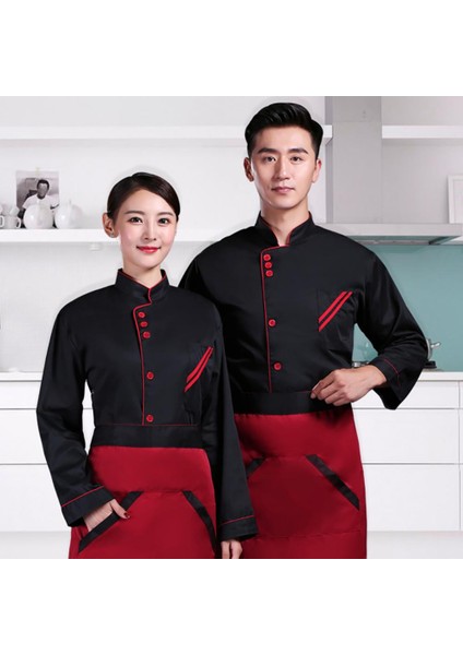 Beyaz Mavi Uzun Stil Xxxl Cinsiyetsiz Nefes Alabilen Kısa Uzun Kollu Ayakta Yaka Şef Ceketi Coat Otel Restoran Mutfak Servis Üniforma Iş Kıyafeti (Yurt Dışından) modelleri