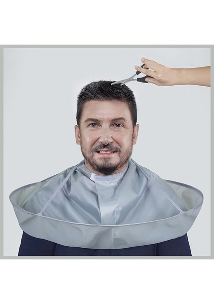 Gümüş 60CM Stili Yaratıcı Kendin Yap Önlük Saç Kesme Pelerini Kuaför Berber Kıyafetleri Kuaför Başlığı Saç Kesim Pelerin Kuaförlük Ev Temizlik Koruyucu (Yurt Dışından) fırsatları