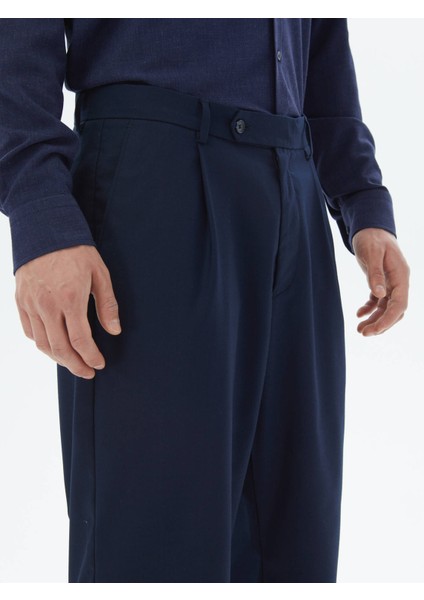 Lacivert Dokuma Casual Pantolon fırsatları