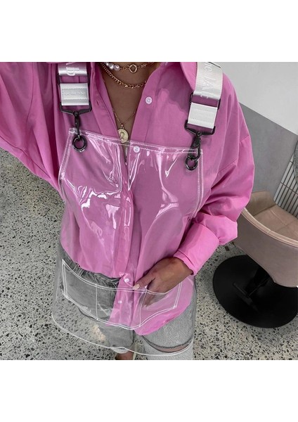 Pembe Tarzı Şeffaf Su Geçirmez Mutfak ve Kuaför Salonu Için Uzun Zincirli Tpu Önlük (Yurt Dışından) modelleri