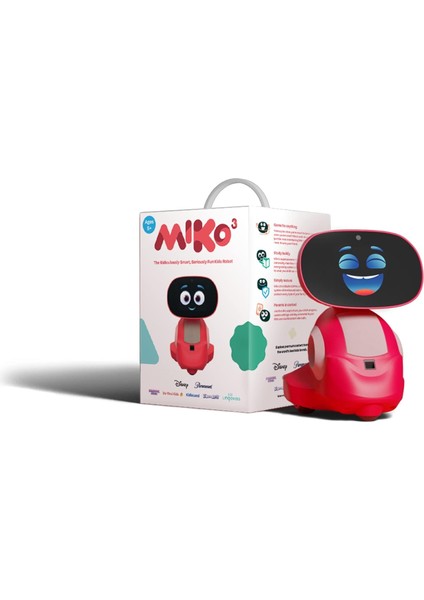 Miko 3 Steam Öğrenme ve Eğitici Robot Çocuklar Için Yapay Zeka Destekli Akıllı Robot - Kırmızı