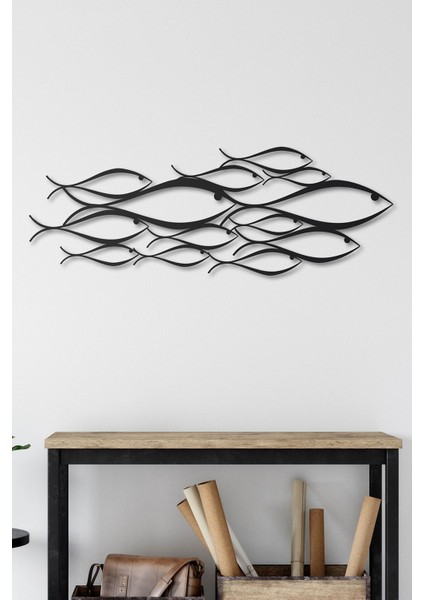 School Of Fish Metal Duvar Dekorasyonu