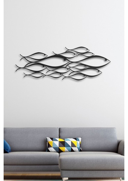 School Of Fish Metal Duvar Dekorasyonu fiyatları