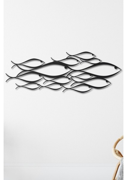 School Of Fish Metal Duvar Dekorasyonu modelleri