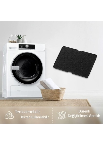 Çamaşır Kurutma Makinesi Sünger Filtre Arçelik, Beko Uyumlu 5li