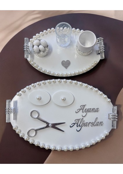 Lustre Incili Söz Nişan Tepsisi