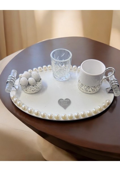 Lustre Incili Söz Nişan Tepsisi