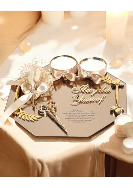 Affinity Söz Nişan Tepsisi Gold