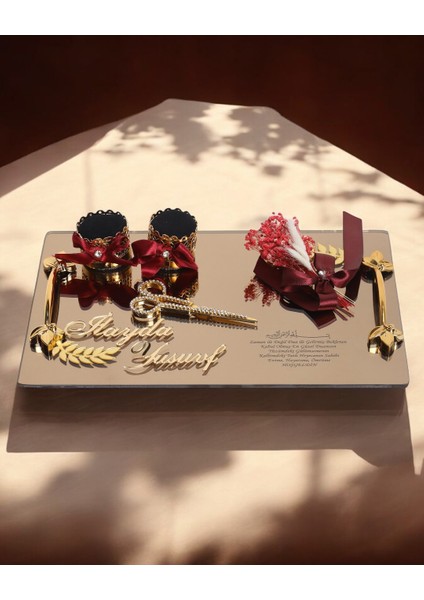 Harmony Söz Nişan Tepsisi Gold