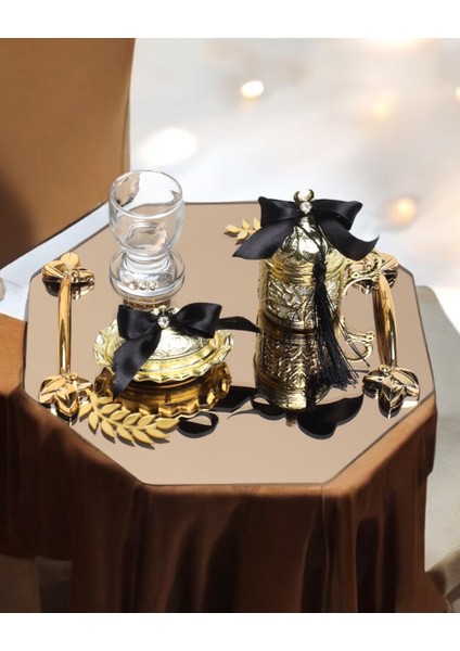 Affinity Söz Nişan Kahve Tepsisi Gold